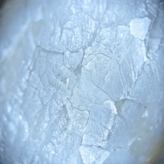 Microscopic enamel mineral illustration
