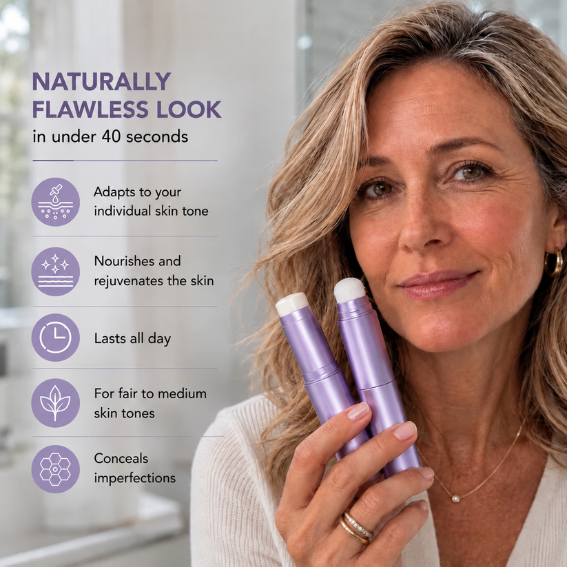 Foundation for mature and sensitive skin