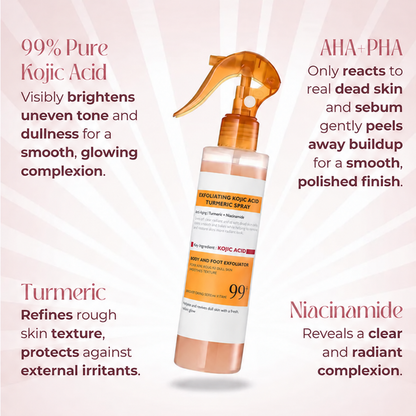 Peel Spray - Kojic + Turmeric Body Peel Spray