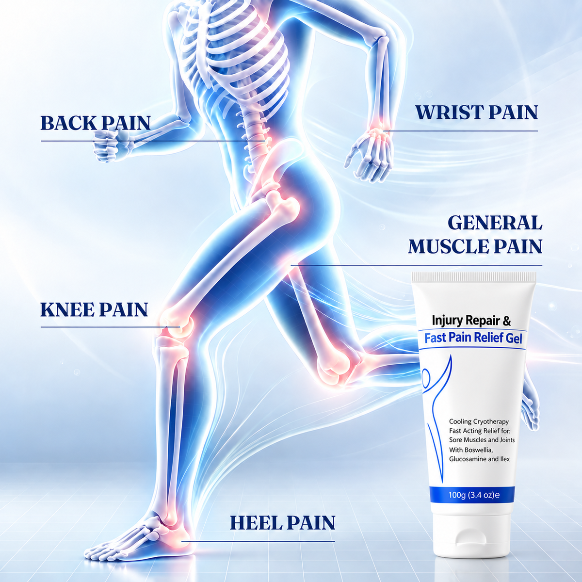 Injury Repair & Fast Pain Relief Gel