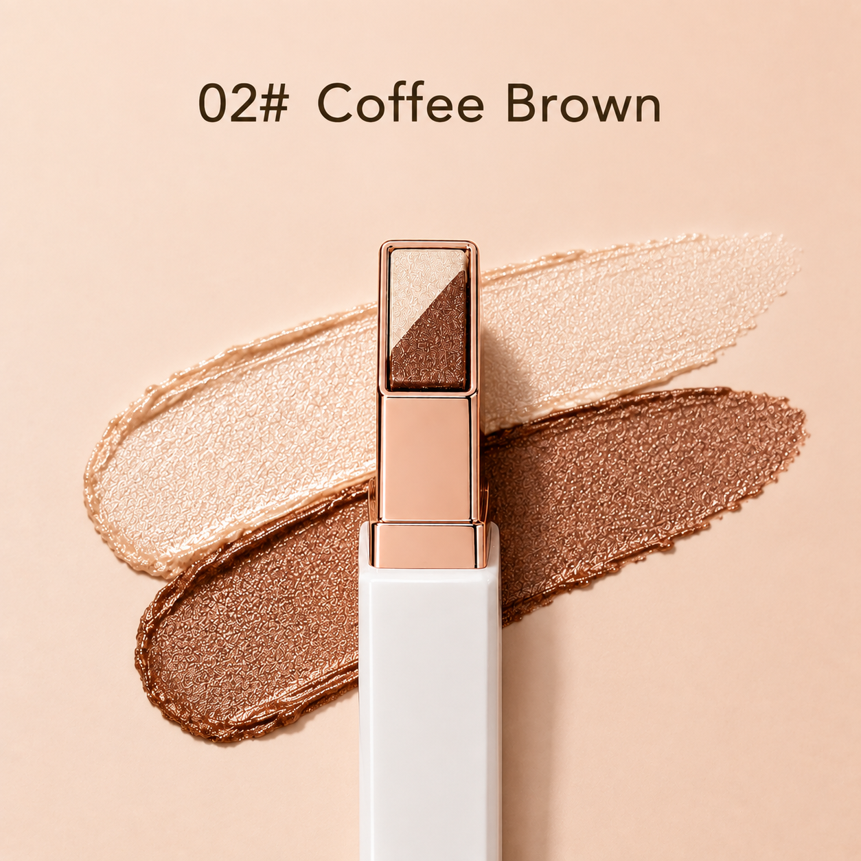 Dual-Tone Velvet Gradient Eyeshadow Stick