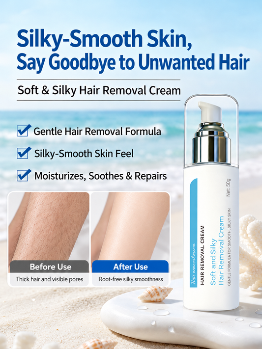 🎉BUY 1 GET 1 FREE!!! ✨Refreshing Cool-Feel Hair Removal Cream for Sensitive Skin