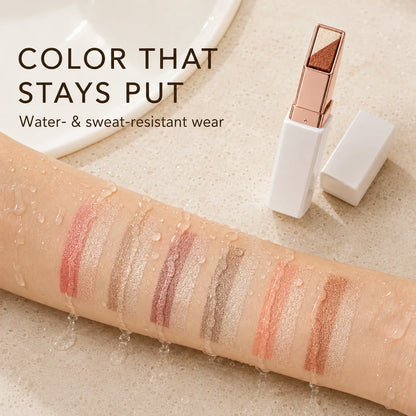 Dual-Tone Velvet Gradient Eyeshadow Stick